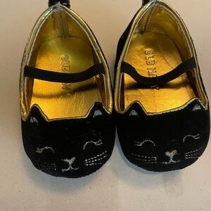 New Old Navy Black Cat baby Shoes 0-3mo